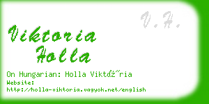 viktoria holla business card